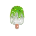 Schattige groene acryl ijsjes bedeltje met gekleurde hagelslag voor DIY sieraden maken - Transparant IJsje - Groen