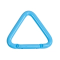 Dreieckiger Aluminium-Karabiner Schlüsselanhänger in Hellblau für Outdoor-Ausrüstung - Groß-Dunkelblau