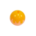 Perle de bricolage sphérique avec finition jaune goutte d'huile et contraste de chair - Style Perle Ronde avec Émail Égoutté / Orange