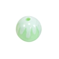 Perle ronde en résine vert clair avec texture vagues pour création de bijoux DIY - Style Perle Ronde avec Émail Égoutté / Vert