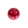 Perle émaillée colorée avec motif de fraise rouge dégoulinante pour bijoux DIY - Style Perle Ronde avec Émail Égoutté / Rouge