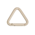 Khaki-farbener Karabinerhaken aus Aluminiumlegierung in Dreiecksform für Taschen - Klein - Milchtee-Farbe
