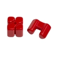 DIY acrylic cube beads in red for making unique handmade phone charms and necklaces - Large-Red