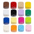 Colorful 16-color acrylic dice beads with vertical holes for DIY jewelry making - Straight Hole Dice / Random Color