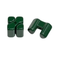 Dark green acrylic cube beads with polished finish for DIY phone chain and necklace - Large-Dark Green