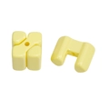 DIY pale yellow acrylic square block and U-shaped beads for handmade mobile phone chains - Large-Light Yellow