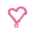 Boucle à ressort en forme de cœur rose vif en couleur bonbon pour accessoires DIY - Rouge Rose