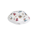 Witte keramische wolk hanger met kleurrijke cartoon voertuig patronen voor DIY sieraden - Wit - Vliegtuig