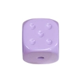 DIY purple acrylic dice bead for phone charms and keychains jewelry making - Straight Hole Dice / Purple