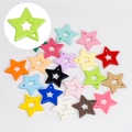 Colorful 16x21mm star shaped pendants with hollow center and pre-drilled holes for DIY jewelry - Pentagram