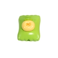 Green acrylic square candy fruit bead with yellow fruit detail for DIY jewelry making - Square Candy / Fruit - Fruit Green