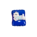 DIY acrylic square bead featuring a blue cartoon animal candy bag design for jewelry - Square Candy / Animal - Royal Blue