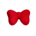 Gevlokte rode strik hanger voor DIY sieraden, tassen en telefoon accessoires - Strik / Rood