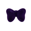 Fiocco in velluto floccato viola scuro per catene di telefoni e accessori fai-da-te - Fiocco / Nero viola
