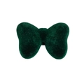 Fiocco floccato verde scuro con morbida trama in velluto per gioielli fai-da-te e craft - Fiocco / Verde Scuro