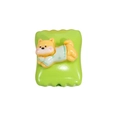 DIY acrylic shiba inu charm on green square base for jewelry and phone strap - Square Candy / Animal - Fruit Green