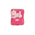 Pink resin cat charm with yellow party hat and floral sweater for DIY jewelry making - Square Candy / Animal - Peach