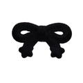 Pendentif noeud papillon floqué noir fait main pour porte-clés et bijoux DIY - Nœud / Noir