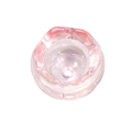Cuenta de acrílico rosa perlado con forma de lirio de los valles y agujero para manualidades - 10 Piezas/Paquete / Rosa