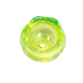 Cuentas de acrílico degradado verde y amarillo con forma de lirio de los valles - 10 Piezas/Paquete / Verde