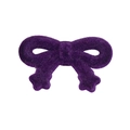 Pendentif nœud floqué violet foncé pour porte-clés DIY et bijoux artisanaux - Nœud / Violet foncé