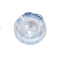 Cuenta de flor de lirio de los valles en acrílico azul claro irisado para joyería DIY - 10 Piezas/Paquete / Azul Agua