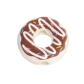 Chocolate donut acrylic bead for DIY phone chains and keychain accessories - Donut / 10 Pieces Pack / White and Coffee
