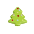 Perle de sapin de Noël verte en acrylique avec points colorés pour bijoux DIY - Noël arbre / Vert fruit