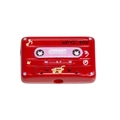 Cuenta de acrílico de casete rojo retro con diseño HITS 90S para llaveros DIY - Cinta de Casete / Rojo