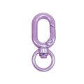 Lavender purple glitter swivel spring gate ring lobster clasp for DIY bags and keychains - Fine Shimmer / Purple