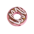 Pink and brown donut-shaped acrylic bead with colorful sprinkles for DIY jewelry - Donut / 10 Pieces Pack / Light Pink