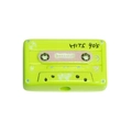 Cuenta de acrílico verde neón con forma de casete retro de los 90 para joyas DIY - Cinta de Casete / Verde Fruta