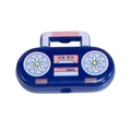 Cuentas de acrílico con forma de radio retro azul y margarita para joyería de DIY - Accesorio de Radio Inflable / Azul Zafiro