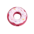 Pink acrylic donut bead with sprinkles for DIY keychain and phone strap jewelry - Donut / 10 Pieces Pack / Peach