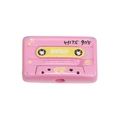 Cuenta de casete acrílica rosa con estampado HITS 90's para llaveros personalizados - Cinta de Casete / Melocotón