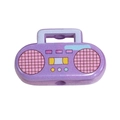 Cuenta de acrílico violeta retro para joyería DIY y llaveros personalizados - Accesorio de Radio Inflable / Púrpura