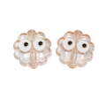 Translucent AB color acrylic eye beads for DIY jewelry and handmade accessories - Transparent Orange