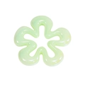 Perlina a fiore in acrilico verde pallido con finitura perlata per gioielli fai-da-te - Ragazza Fiore / Verde Perlato