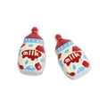 Billes en acrylique en forme de biberon avec bouchons rouges pour bijoux DIY mignons - Biberon / Lettre Rouge