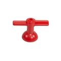 Colgante de libélula de acrílico rojo vibrante para llaveros y creación de joyas DIY - Rojo