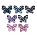 Acrylic leopard print butterfly beads in seven colors for DIY jewelry and phone charms - Butterfly / Random Color