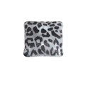 Acrylic square leopard print charm bead with animal pattern and DIY hole design - Square / Black & White