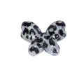Acrylic leopard print butterfly charm with purple and black animal patterns - Butterfly / Black and White