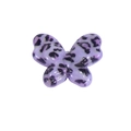 Leopard print acrylic butterfly charm in light purple finish for DIY jewelry and accessories - Butterfly / Purple
