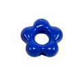 Deep blue acrylic flower bead with glossy finish for DIY jewelry and phone chains - Peach Blossom Shape / Sapphire Blue