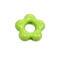 Vibrant lime green acrylic flower bead with central hole for DIY jewelry making - Peach Blossom Shape / Fruit Green