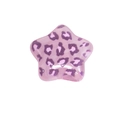 Pink leopard print star bead with glitter, semi-transparent acrylic DIY accessory charm - Star / Pink