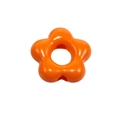 Acrylic flower spacer bead in bright orange for DIY jewelry making and keychains - Peach Blossom Shape / Orange