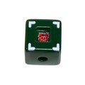 Dark green acrylic square bead with red Chinese Fa character for DIY jewelry making - Cornucopia Cube Style / Dark Green