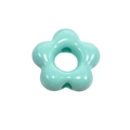 Mint green five-petal acrylic flower bead for DIY jewelry and accessory making - Peach Blossom Shape / Emerald